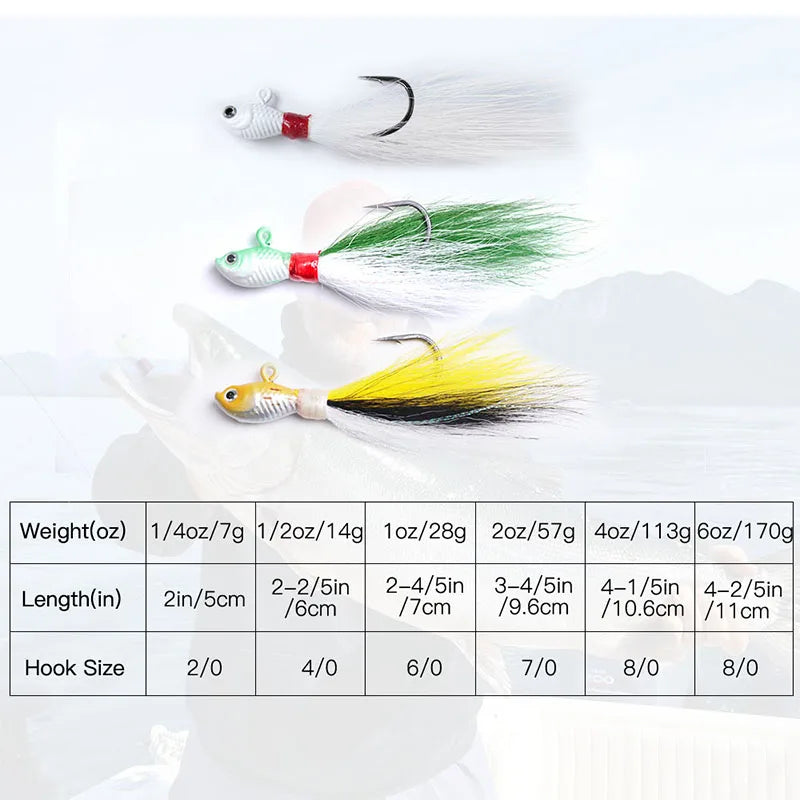 Inchiku-Jig Cabeça Mar Pesca Wobbler Isca, Multicolor Trout Bass Hook, Fivela De Pesca, Acessórios De Pesca