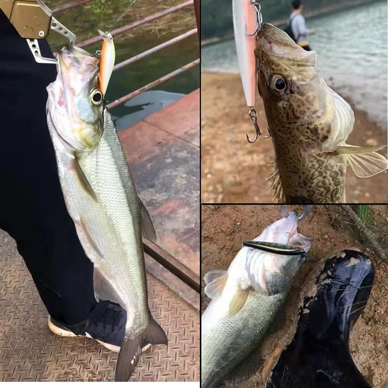Afundando minow 5-14g jerkbait isca de pesca profissional sistema de equilíbrio de gravidade fundido isca profunda manivela wobbler pesca swimbait pesca