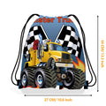 5/10/20/30/40/50 pçs monster truck festa favores corrida caminhão festa saco de presente mochilas com cordão caminhão decorações de festa de aniversário