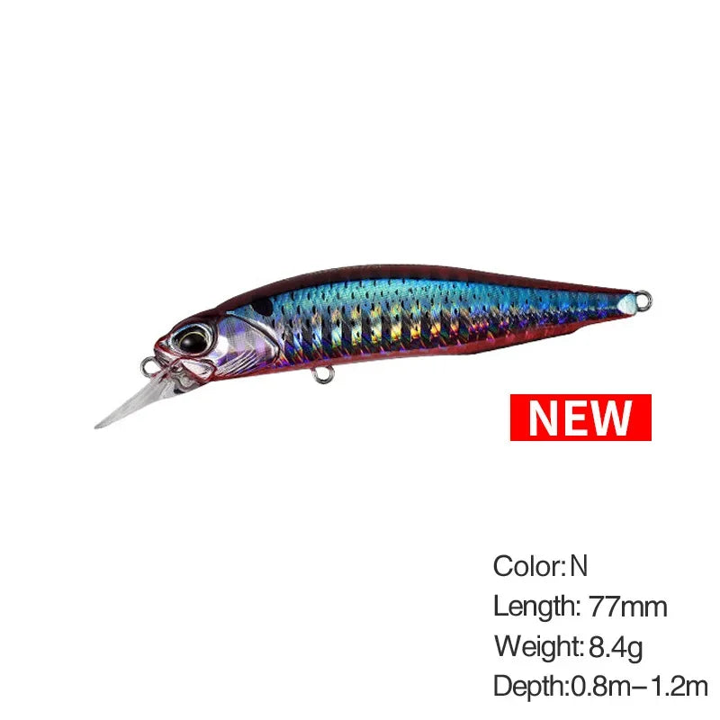 5g 8.4g Isca De Pesca Minnow Wobbler Isca Rozante Suspensão Jerkbait Swimbait Isca Dura Artificial Culter Alburnus Isca