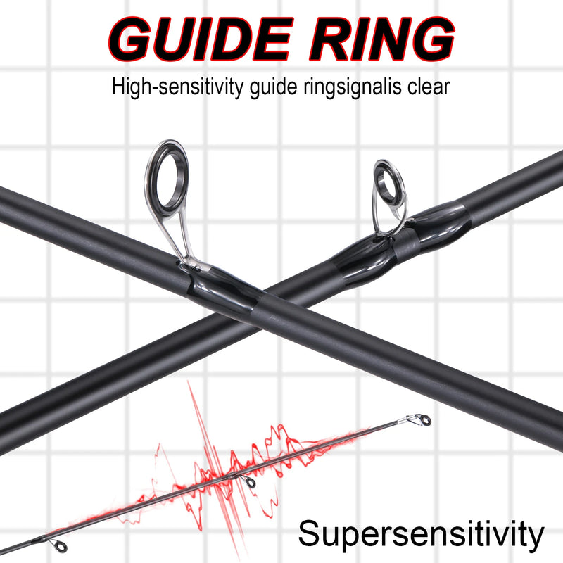Sougayilang vara de pesca 1.8 ~ 2.1m fibra de carbono fiação fundição isca haste max arraste 10kg para baixo pique truta pesca caña de pescar