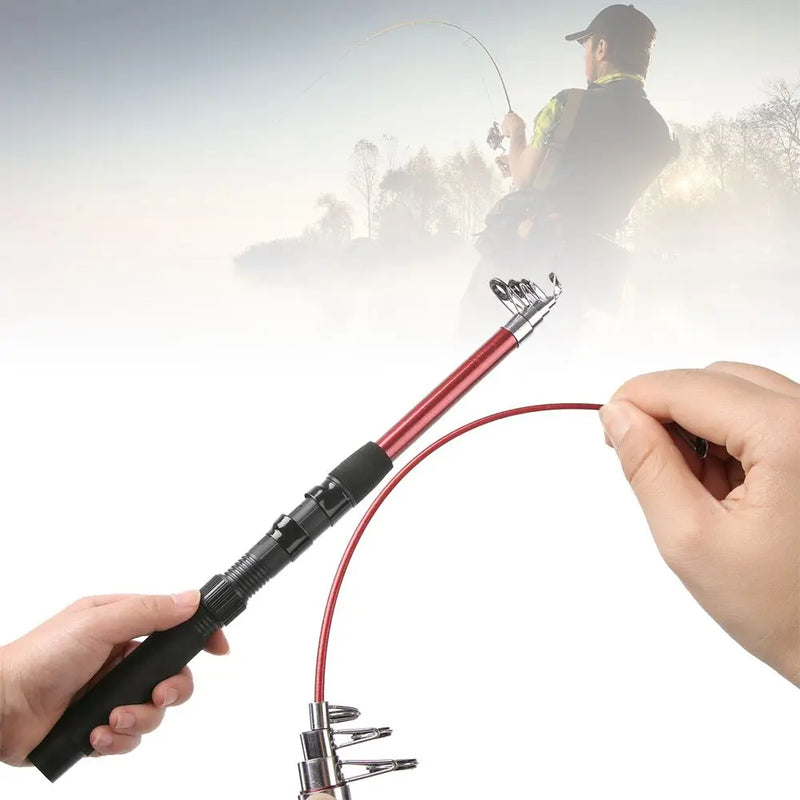 1.5-3.0m ferramentas de equipamento de pesca ao ar livre fibra de vidro vara de pesca telescópica pólo