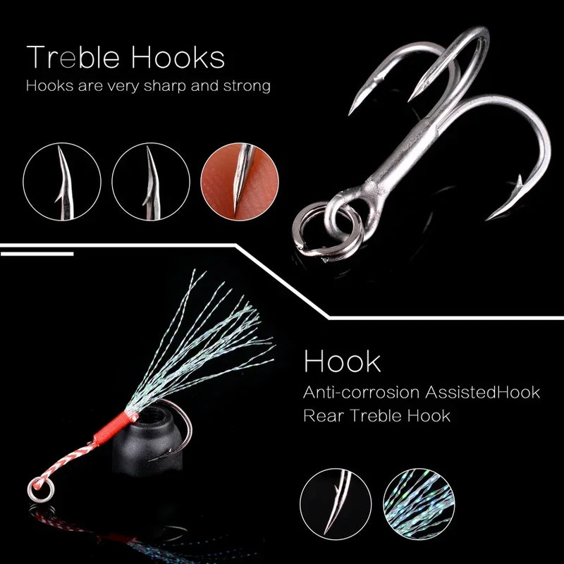 Metal gabarito isca de pesca 10g-60g elenco gancho swimbait 3d laser wobbler pique colher carpa spinner mar enfrentar kit pesca isca artificial