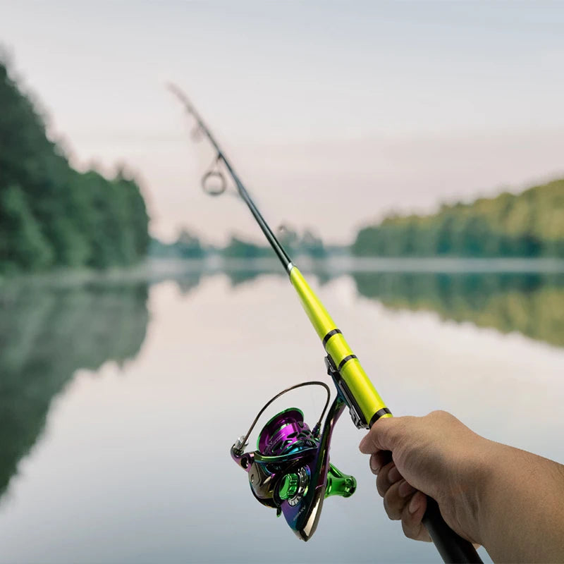 Telescópica Rocha Pesca Rod 3.0M Spinning Fly Carp Alimentador De Fibra De Carbono Mini Viagem Ultra Light Fly Pesca Rod Pesca