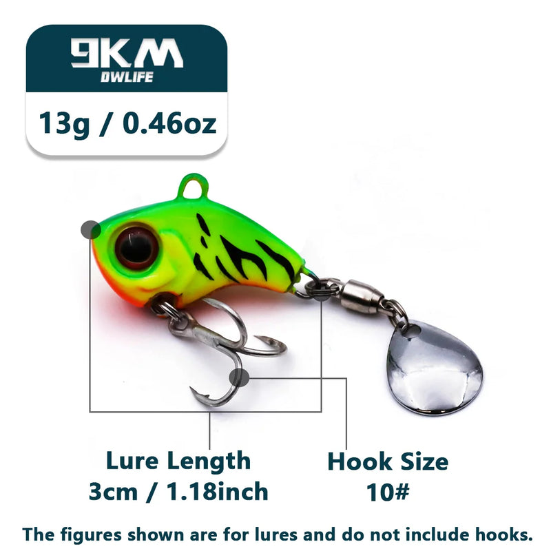 Iscas de pesca vib crankbait iscas 9 ~ 16g colheres de pesca iscas spinner lâmina afundando iscas baixo pesca jigs isca de pesca enfrentar