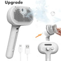 Escova elétrica 3 em 1 para cabelo de cachorro e gato, escova elétrica para limpeza de animais de estimação, spray de vapor, massagem, remoção de pelos, pente anti-emaranhado