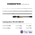 Purelure sharp viagem isca macia longa fiação e fundição xf/mf ação hastes fuji componentes baixo pique vara de pesca carretel