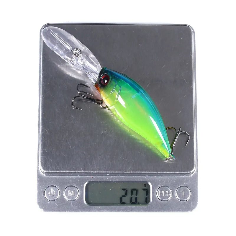 Hengjia 12.5cm 20.5g crankbait leurre isca de pesca pique carpa pesca artificial duro isca wobbler crankbait equipamento de pesca