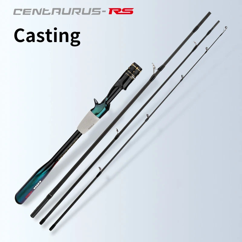 CEMREO Vara de viagem giratória fundição vara de pesca de carbono vara de pesca multiseção boa qualidade modelo de equipamento de pesca: RS-P