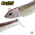 Hunthouse-isca minnow preto para pesca, isca de silicone macio com cabeça de gabarito, wobblers para lúcio e baixo, 7g/12g/25g/40g/60g/90g/120g