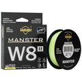 Seaknight marca w8 ii série linhas de pesca 8 tece 500m 300m 150m atualização forte trançado linha pe para pesca em água do mar 15-100lbs