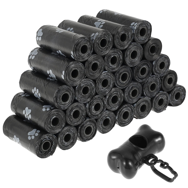 30 rolo sacos de cocô de cão descartáveis sacos de resíduos de animais de estimação sacos de resíduos de cão design cocô de animal de estimação limpo pegar saco de osso dispensador ferramentas