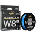 Seaknight marca w8 ii série linhas de pesca 8 tece 500m 300m 150m atualização forte trançado linha pe para pesca em água do mar 15-100lbs
