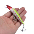 1 pçs minnow isca de pesca 95mm 8g flutuante isca dura wobbler jig isca crankbait carpa listrado baixo pesca equipamento de pesca swimbait