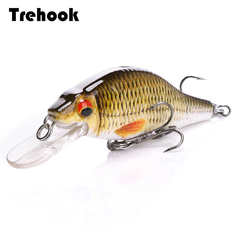 Trehoook 4g/11g/22g preto minnow wobblers pique isca de pesca artificial duro swimbait mini crankbaits equipamento de pesca iscas