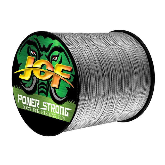 JOF-Linha De Pesca Trançada, Linha De Pesca Durável Multifilamento, Ferramenta De Pesca PE, 4 Vertentes, 300 m, 100m