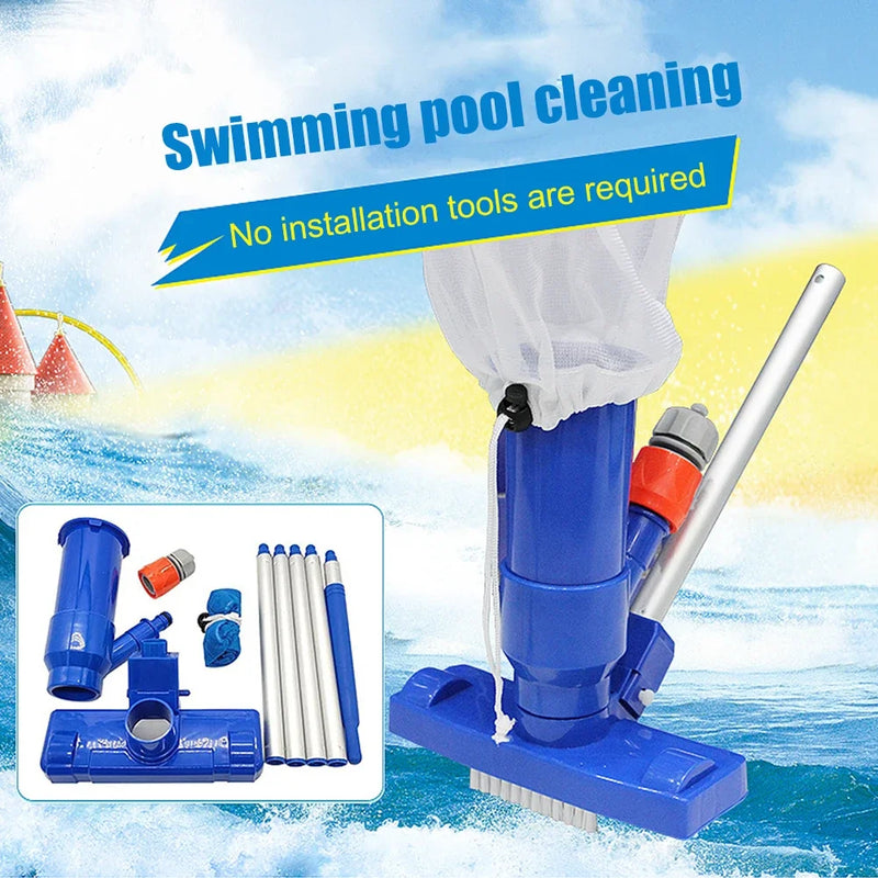 Piscina ferramenta de limpeza a vácuo lagoa jato aspirador subaquático cabeça da escova piscina limpeza net acessórios da piscina ue/eua plug