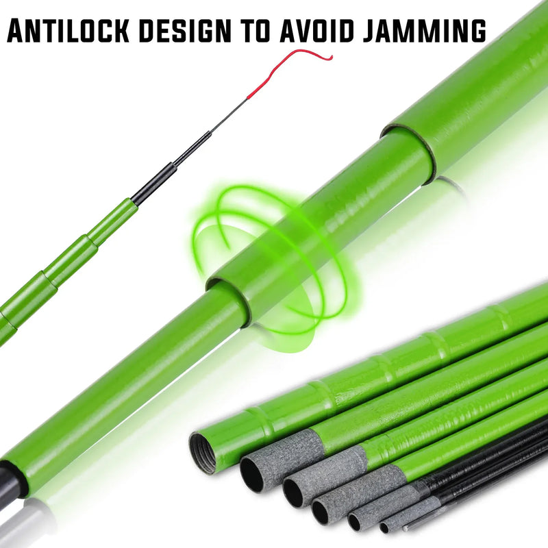 Sougayilang vara de pesca da carpa 2.7/3.6/4.5/5.4m fibra de carbono dura portátil ultra leve pólo telescópico max arraste 5kg ferramentas de pesca