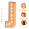 Caixa de quadro de luz led com letras gigantes, 91.5cm, chá de bebê, natal, 1 ° aniversário, festa de casamento, decoração, nome diy, caixa de enchimento de balão