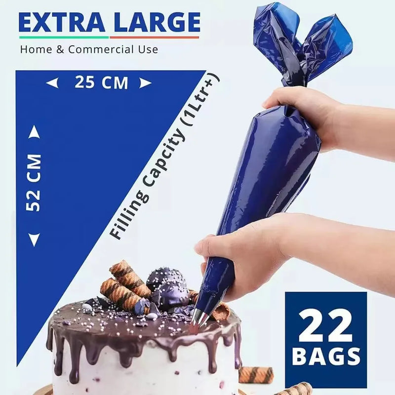 21 Polegada sacos de pastelaria saco de confeiteiro descartável saco de tubulação grossa acessórios de cozimento e ferramentas ferramenta de cozimento de bolo pantisserie profissional
