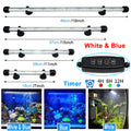 18-48cm led luzes do aquário à prova dwaterproof água luz do tanque de peixes pode ser escurecido lâmpada submersível com temporizador ligar/desligar automático decoração subaquática 3 modos