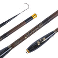 Goture-Vara De Pesca Telescópica Ultra Leve, Mini Pólo De Mão, Fibra De Carbono, Córrego, Lago, Equipamento De Pesca De Água Doce, 24T, 1,4 m-3,6 m