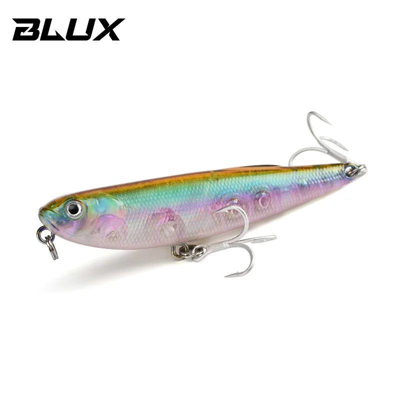 Blux stray cão topwater lápis 70mm 8.2g superfície walker isca de pesca caminhada o cão artificial água salgada baixo isca dura enfrentar
