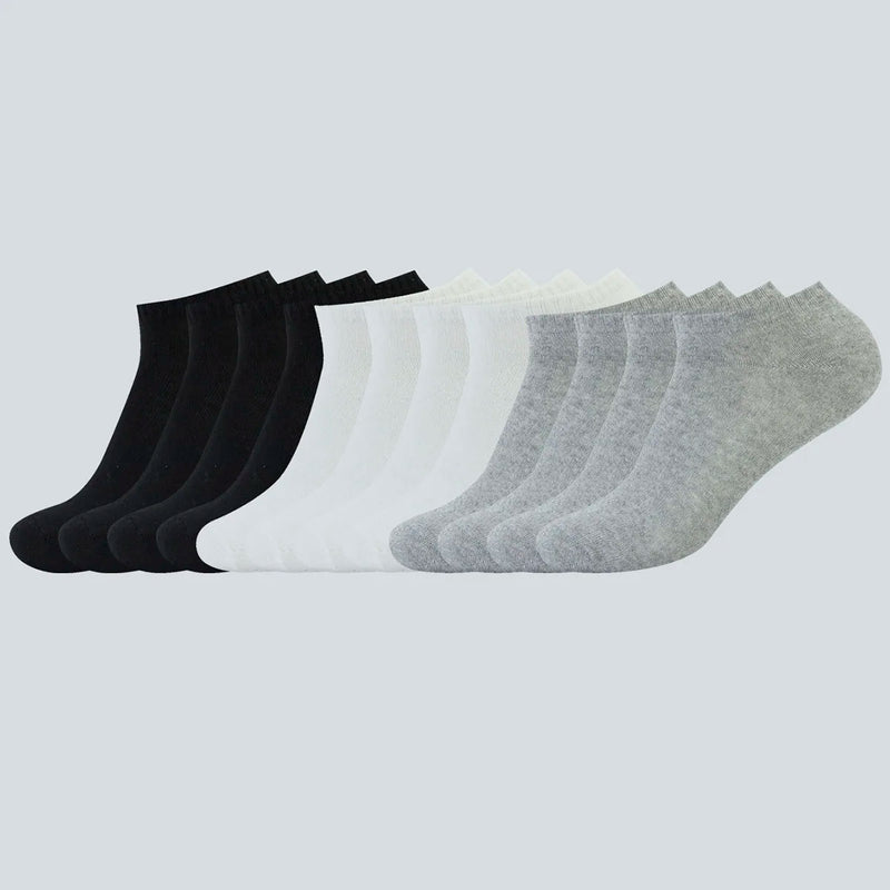 meias masculina kit 12 pares，12 Pares meias masculino,Meias De Barco，meias esportivas，meias de algodão masculino，respirável,mens