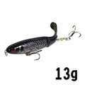 1 pçs 10cm/14cm topwater isca de pesca whopper popper isca artificial duro plopper macio rotação cauda equipamento de pesca isca de pesca