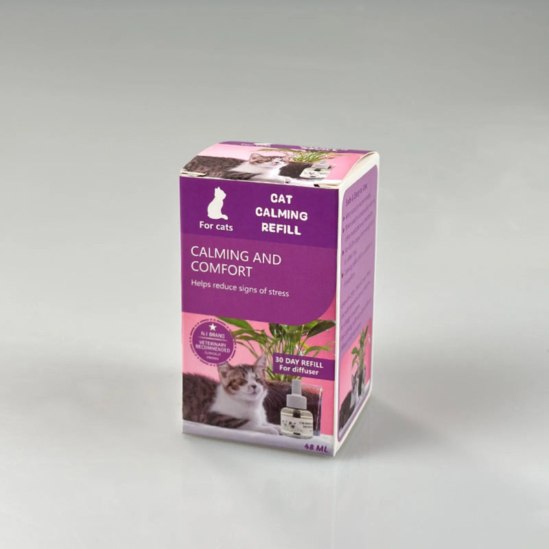 Difusor de feromônios para gatos, 48ml, plug-in, relaxantes, kit de inicialização, recarga, spray calmante para calma, relaxante, casa, gato