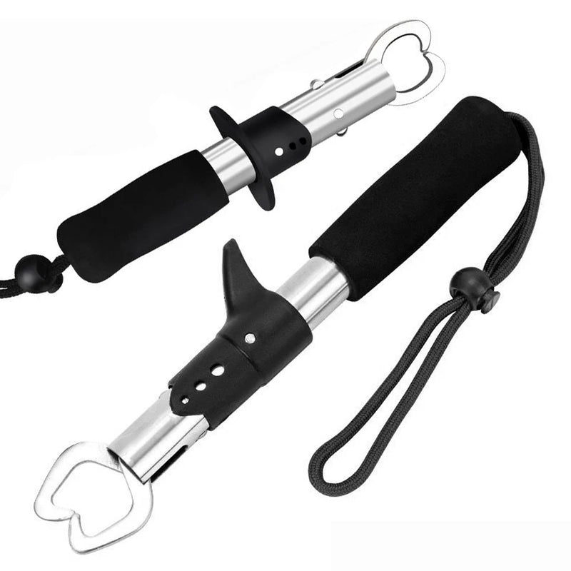 Alicador de isca em aço inoxidável, conjunto controlador de peixe, multifuncional, girando, fundição, grabber labial, equipamento de pesca, 21 cm, 17cm