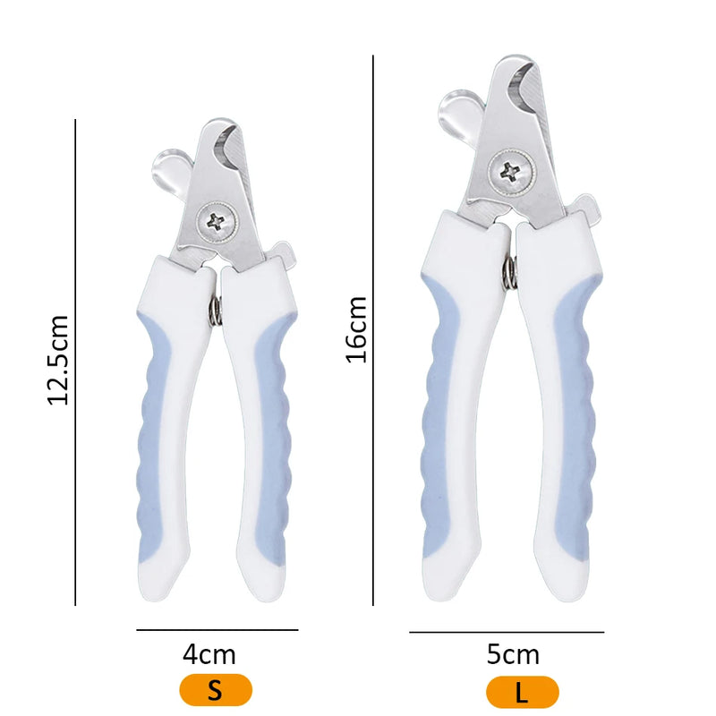 Cortador de unhas profissional para animais de estimação, aço inoxidável, aparador de unhas para cães e gatos, economia de trabalho, conveniente, suprimentos para tosa de cães