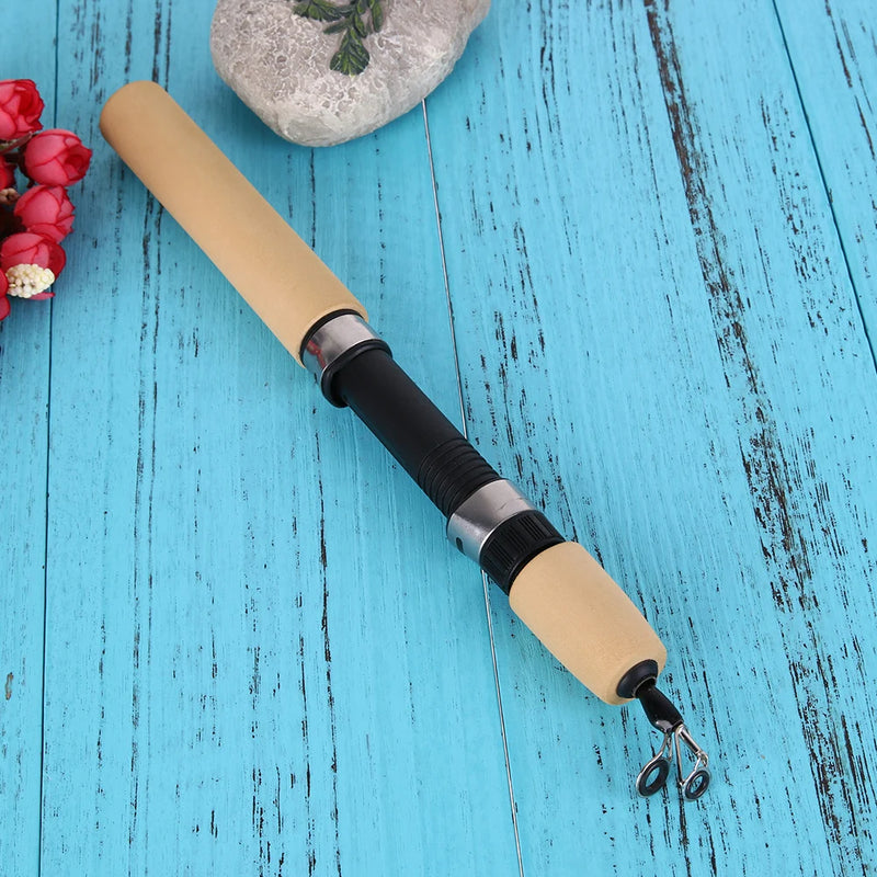 60 80 100cm mini telescópica vara de pesca no gelo portátil fibra carbono rio camarão carpa pesca pólo inverno vara de pesca enfrentar pesca