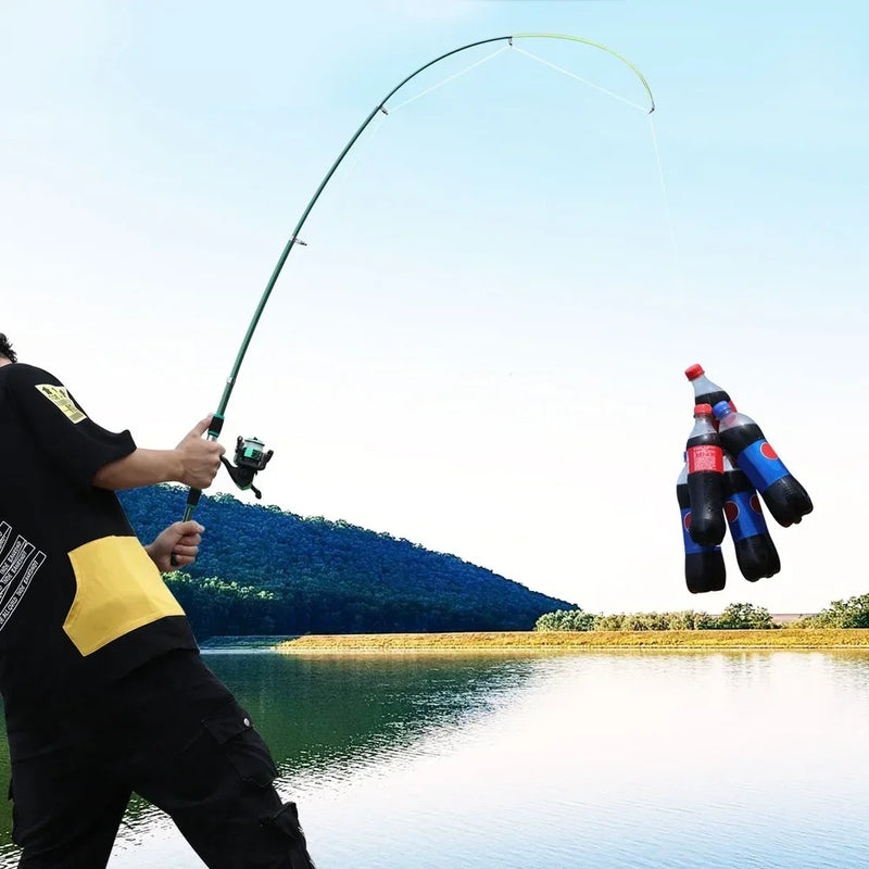 Sougayilang 2.1m-3.6m vara de pesca giratória truta de carbono carpa vara de pesca telescópica isca vara de pesca enfrentar
