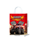 5/10/20/30/40/50 pçs monster truck festa favores corrida caminhão festa saco de presente mochilas com cordão caminhão decorações de festa de aniversário