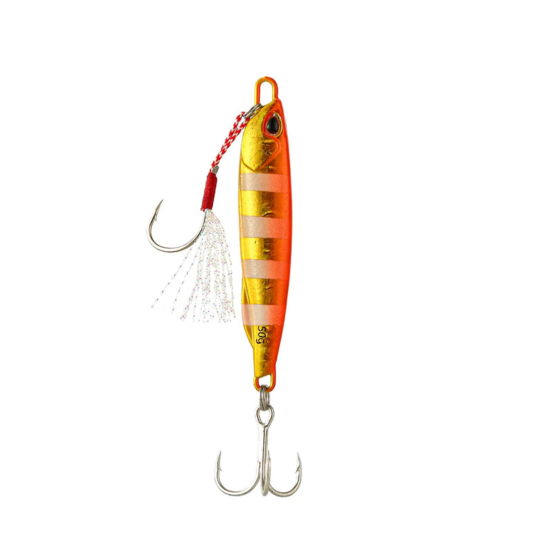 Colher japonesa do gabarito do metal do molde, Fundição Shore, Jigging Fish, Isca de pesca do robalo, Equipamento artificial da isca, 10g, 15g, 20g, 30g, 40g, 50g, 2021