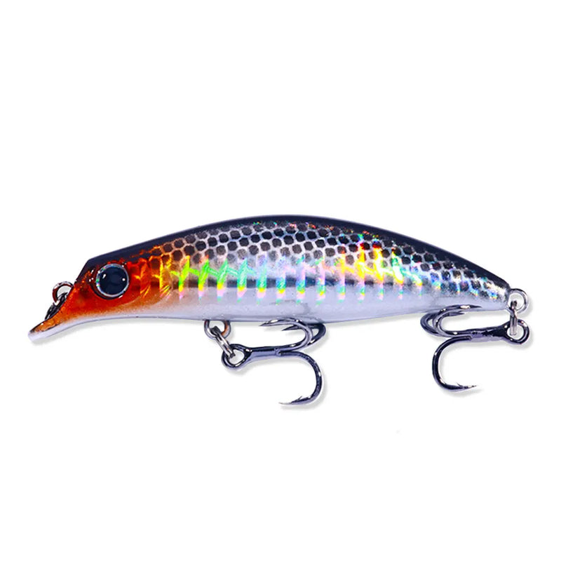Isca de pesca de peixinho 7.4g 7.9cm jerkbait afundando água completa acessórios de pesca carpa pique baixo peixe leurre isca pesca artificial