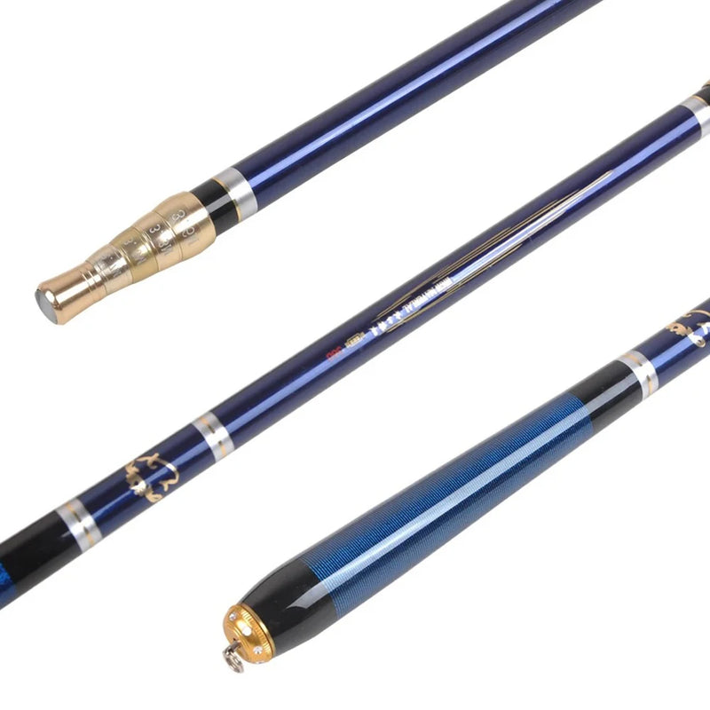 Vara de pesca de posicionamento ajustável 3.6m-7.2m ultra-curta de carbono telescópica fiação ultra leve vara de fluxo duro para alimentador de peixes