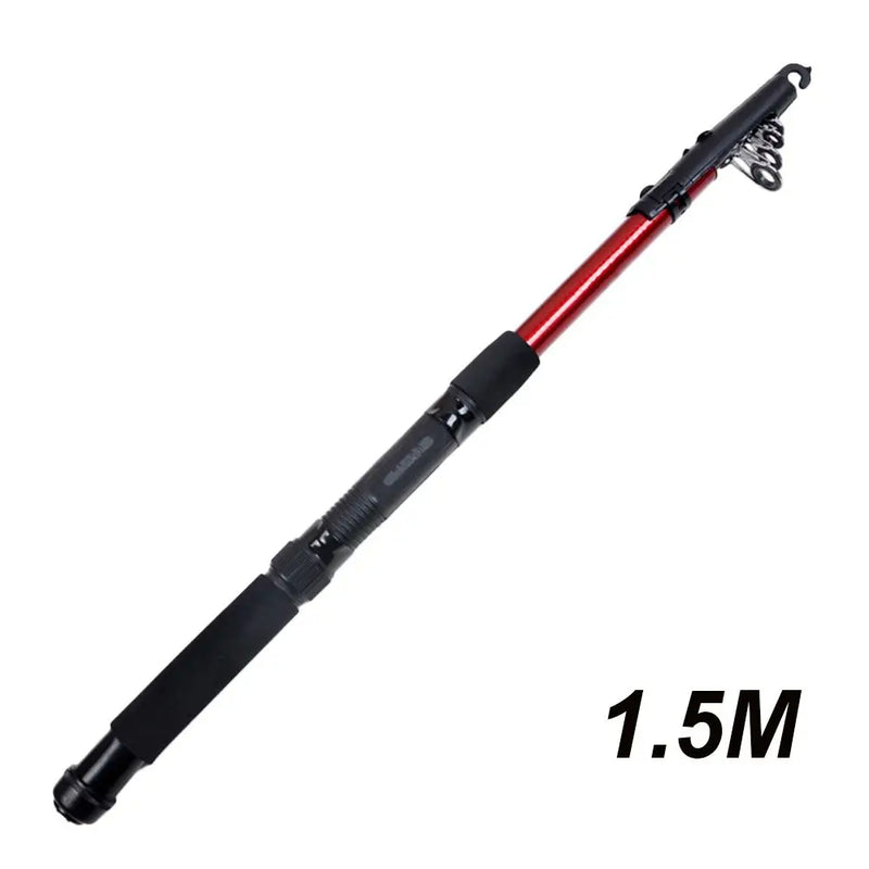 1.5-3.0m ferramentas de equipamento de pesca ao ar livre fibra de vidro vara de pesca telescópica pólo