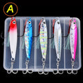 5 pçs metal gabarito isca de pesca pesos 10g-40g corrico isca dura baixo isca de pesca enfrentar truta jigging isca gabaritos iscas de água salgada