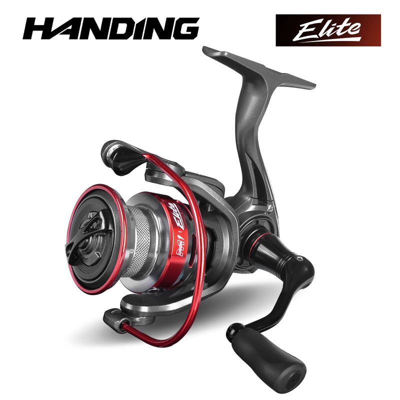 HANDING ELITE Spinning Reel Max Drag 6kg 5.2:1 Relação de engrenagem Luz Carretel de pesca Equipamento de descida lenta Grande linha de colocação Carretel