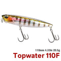 Tsurinoya 110mm 20.5g topwater flutuante lápis isca de pesca dw58 cão caminhada manivela wobbler stickbait minnow isca dura para pique baixo