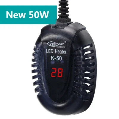 Mini Aquecedor De Tanque De Peixes Pequeno, Display Digital LED, Temperatura Automática, Aquecimento à Prova De Explosão, Baixo Nível De Água, Tanque De Tartaruga