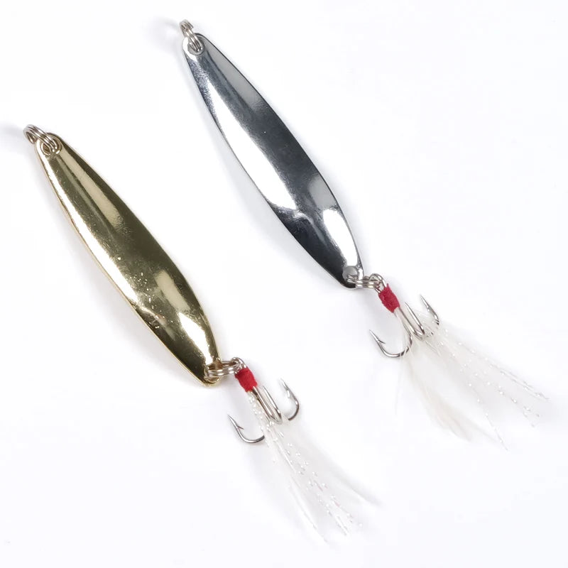 Kit de isca de pesca, 16 peças, conjunto de isca de pesca, colher de metal para baixo, pique, manivela, acessórios com caixa, kit wobblers