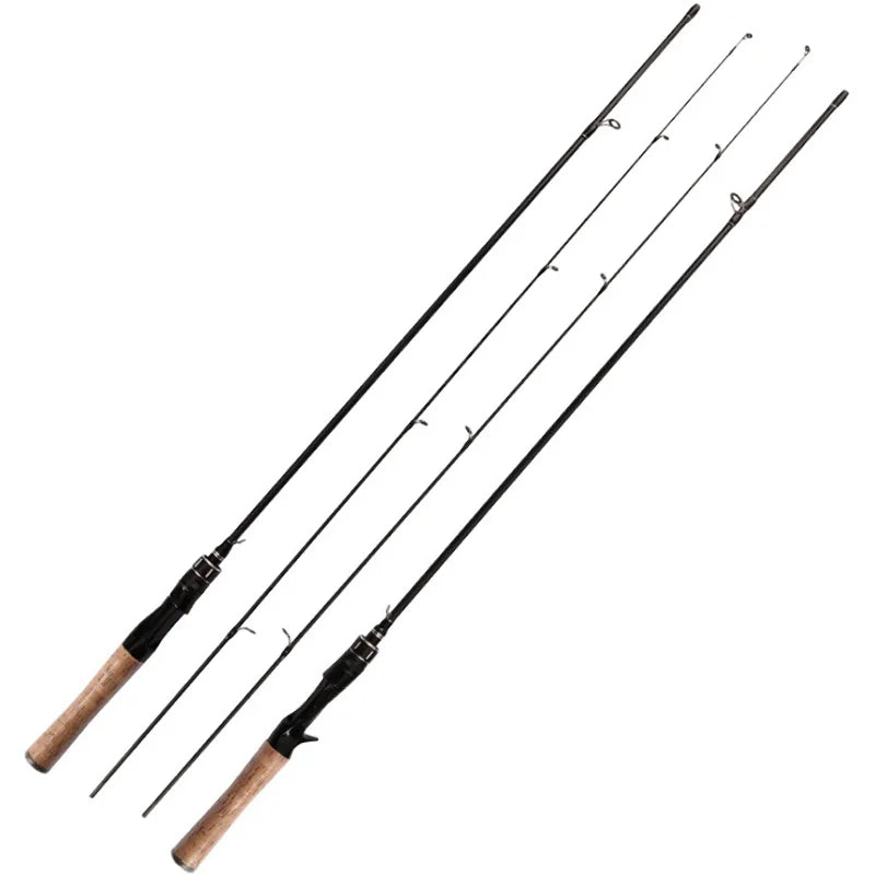 Spinning Casting Varas De Pesca, Varas De Pesca para Jigging Bass Trout, Sólida UL Tip Lure, Ação Lenta, 0.5g-8g, 1.68m, 1.68m