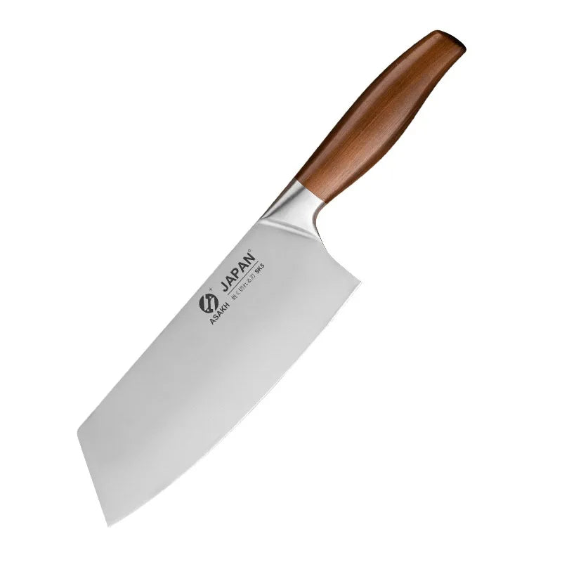Conjunto de facas de cozinha de aço inoxidável, cutelo de corte de carne, peixe, legumes, faca de açougueiro, faca de chef japonesa com caixa de presente