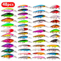Conjunto de isca de pesca isca dura mini minnow flutuante balanço crankbait louco wobblers artificial biônico manivela iscas