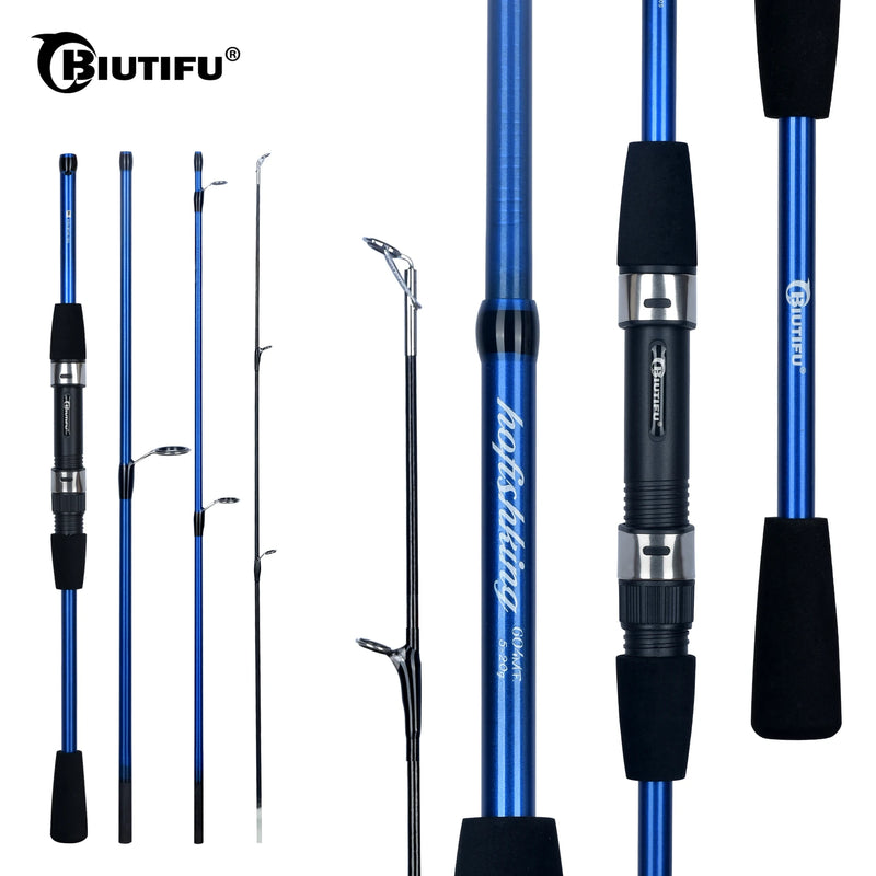 FELENHAI Baitcasting Spinning Viagem Carbono 4/5 Seção Hastes de Pesca Casting Peso 5-20g Poder Ultraleve Lure Trut Mini Pole