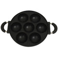 Panela de omelete de ferro fundido com 7 buracos, panela antiaderente para café da manhã, ovo, molde de bolo, panelas de cozinha