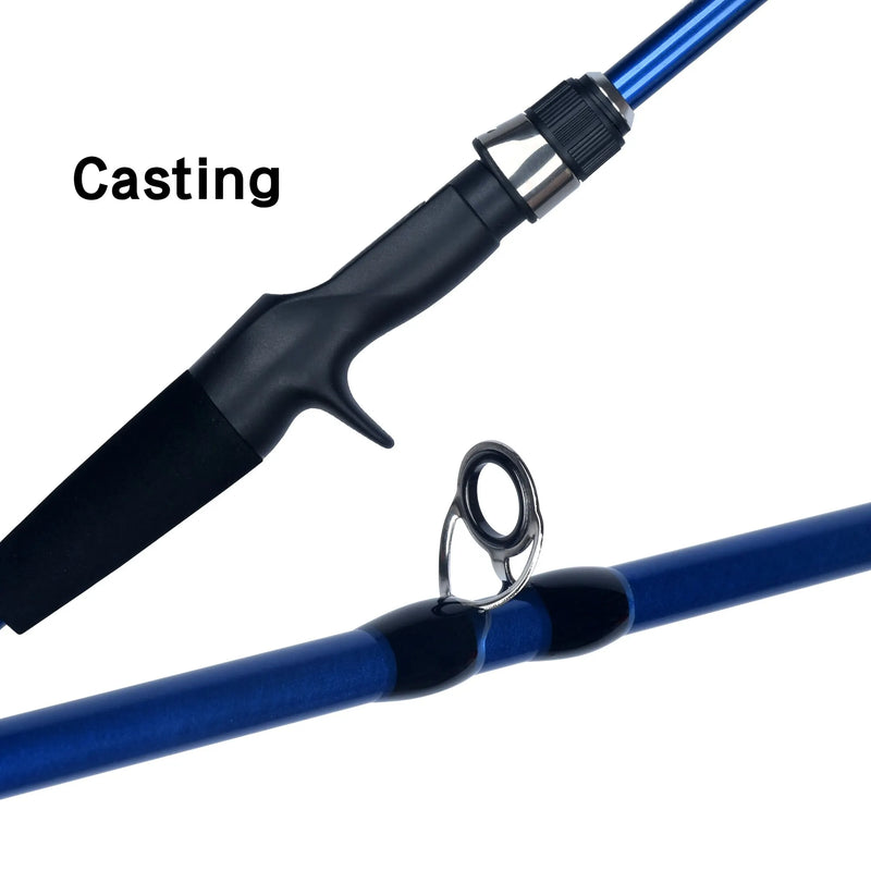 BIUTIFU Baitcasting Spinning Viagem Carbono 4/5 Seção Varas De Pesca Peso Fundição 5-20g Poder Ultraleve Isca Truta Mini Pólo